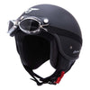 Casca open face motociclete MT Custom Rider negru mat (ochelari inclusi)