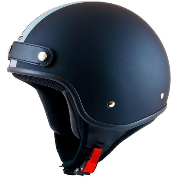 Casca open face motociclete MT Custom Rider Retro negru/gri mat (ochelari inclusi)